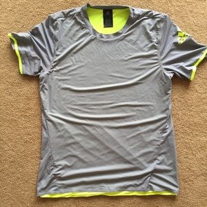 Grey And Yellow Men’s Adidas Shirt
